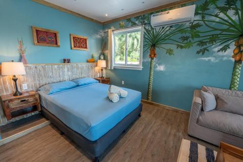 Ein Bett oder Betten in einem Zimmer der Unterkunft Skully's House