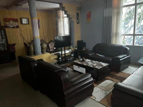 O zonă de relaxare la Guest room 1 relax