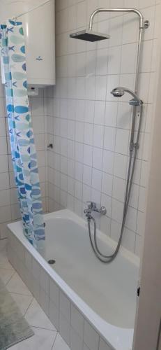Koupelna v ubytování Mitra Vendégház