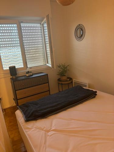 Postel nebo postele na pokoji v ubytování Appartement T2 Frontignan Plage - 100m de la mer