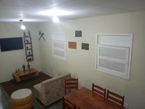 Ruang duduk di Casa Recanto dos Cangaceiros