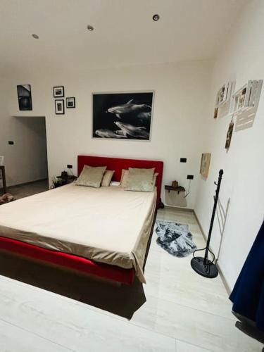 Cama o camas de una habitación en Ocean Suite con letto ad acqua