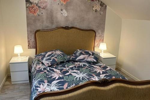 Postel nebo postele na pokoji v ubytování Nid douillet au cœur de Sens