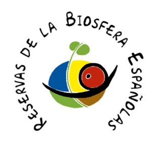 a bird sitting in a circle with the words my la blossom in synergy at AguasBlancas VUT LE 446 in La Pola de Gordón
