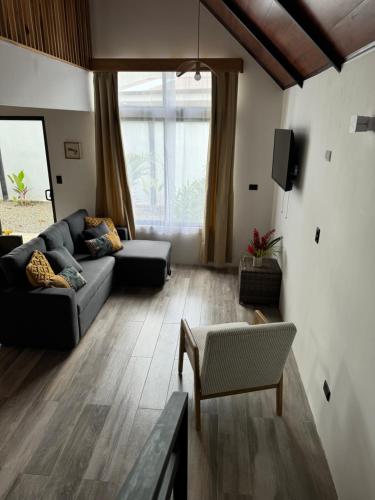 Posezení v ubytování Alma Vida Lofts