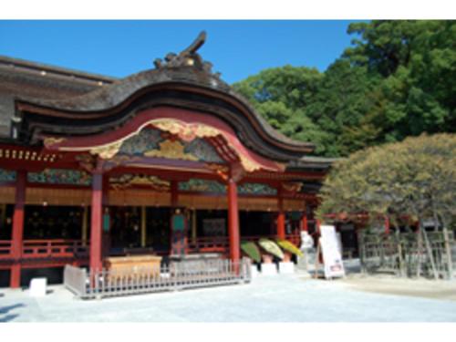an asian building with a red roof with trees at Sun Hotel Tosu Saga - Vacation STAY 49480v in Tosu