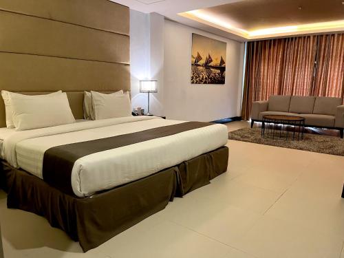 Postel nebo postele na pokoji v ubytování Hotel Del Rio