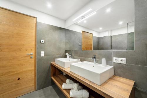 Ένα μπάνιο στο Ferienwohnung Kaltern