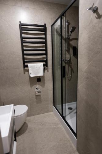 Koupelna v ubytování Prime Hotel