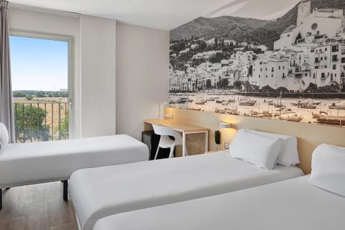 Postel nebo postele na pokoji v ubytování B&B HOTEL Girona 3
