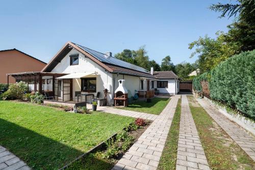 Zahrada ubytování Wohnung zum Hirschen