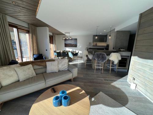 Penthouse élégant à Tignes Lavachet, 4 chambres, WiFi, 8 personnes