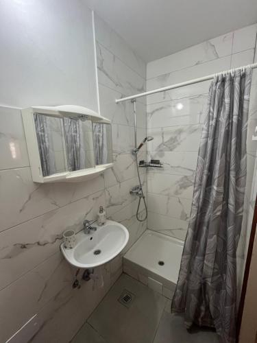 Kúpeľňa v ubytovaní Apartment Varnica