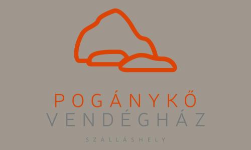 a logo for a pastry shop with a piece of bread at Pogánykő Vendégház 1 in Pákozd