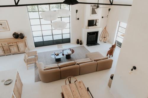 Χώρος καθιστικού στο beautiful house with view and swiming pool