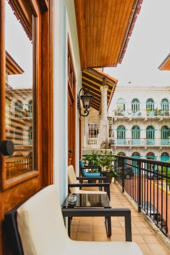 Balcon ou terrasse dans l'établissement La Concordia - Boutique Hotel