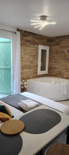 studio cosy balneo avec jardin