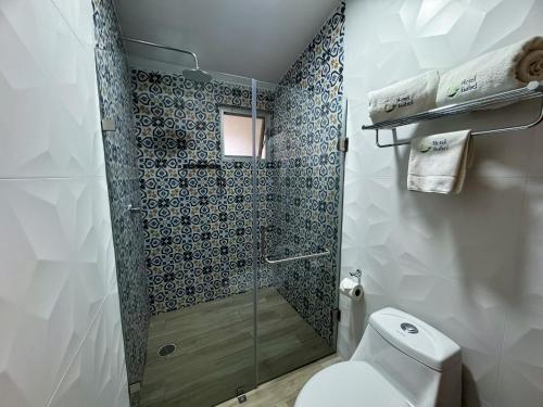 Koupelna v ubytování Hotel Isabel