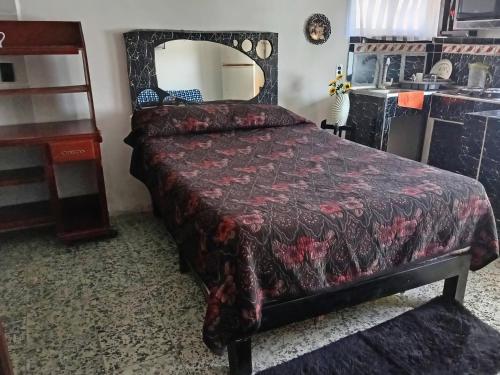 Cama o camas de una habitación en Lofts Tepic