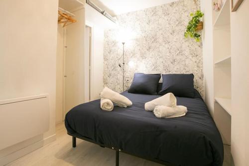 Postel nebo postele na pokoji v ubytování Le Bellamy - T2 Cosy et paisible