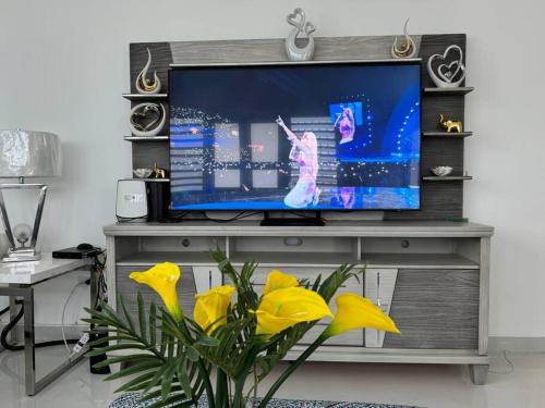 TV a/nebo společenská místnost v ubytování Casa Mi Luz Ilumina tu Estancia con Elegancia y Confort en San Juan