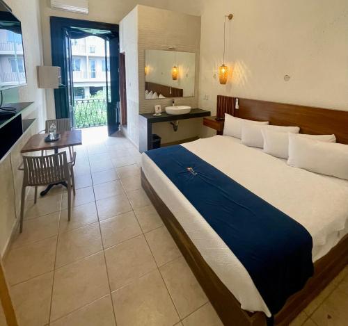 Postel nebo postele na pokoji v ubytování Hotel Real de Castilla Nuovo