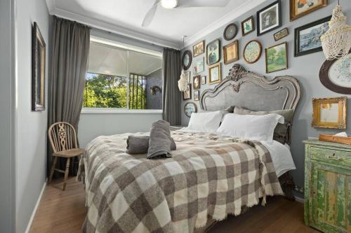 Ένα ή περισσότερα κρεβάτια σε δωμάτιο στο Culburra Beach House