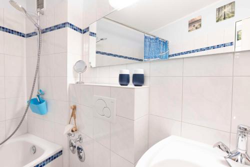 Koupelna v ubytování ROD32e "Carpe Diem" Ferienwohnung Schönberg