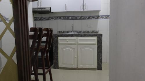 Kuchyň nebo kuchyňský kout v ubytování Hostal Viva Mar