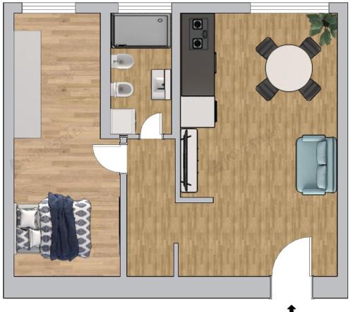 Premium One-Bedroom Apartment plus sofa bed, Near Vatican - newly renovated photo 7