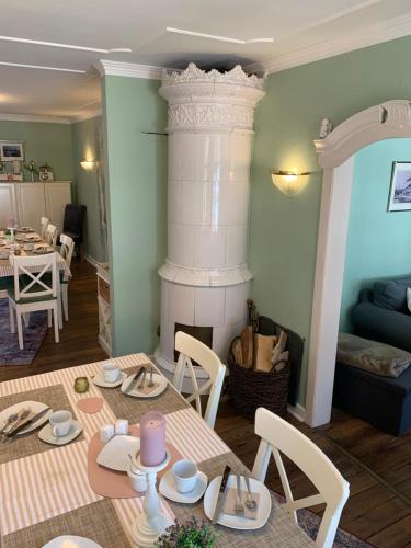 Χώρος καθιστικού στο Hotel Bed & Breakfast am Dom