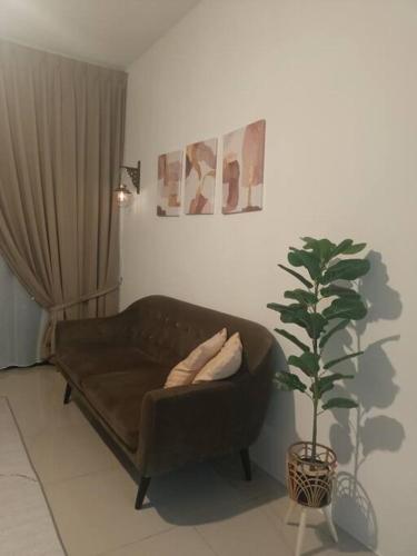 Χώρος καθιστικού στο Sini Stay Residensi KLIA
