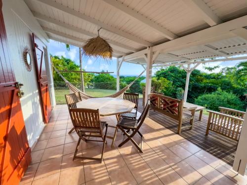 Balkón nebo terasa v ubytování Gîte Bleu Caraïbes - Vue mer
