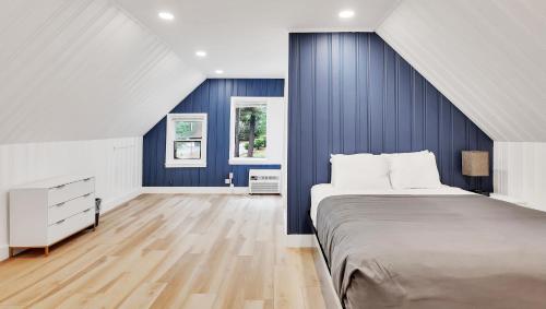 Ένα ή περισσότερα κρεβάτια σε δωμάτιο στο Motel Luzerne