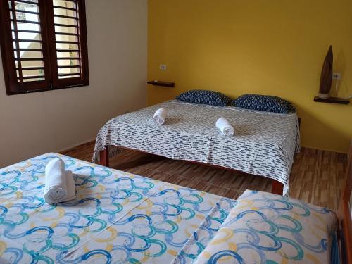 Ένα ή περισσότερα κρεβάτια σε δωμάτιο στο B&B Pedra do Meio