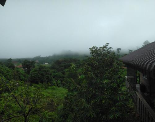 a view of a forest from a house at Banlung Mountain View Treks & Tours in Banlung