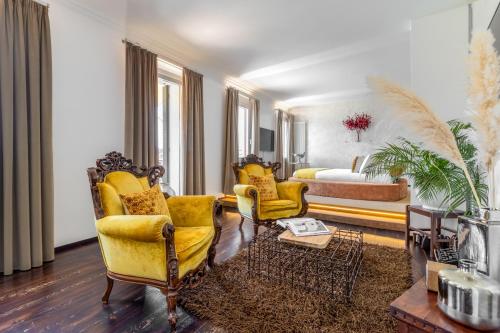 Posezení v ubytování MURANO Suites BOUTIQUE Apartments
