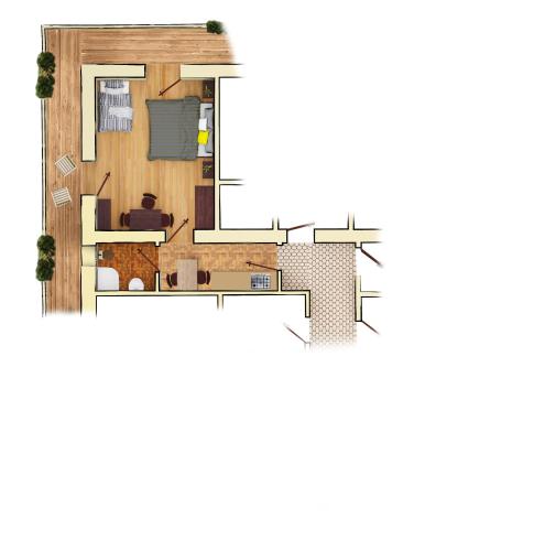 a floor plan of a house at Marenklhof in Tesido