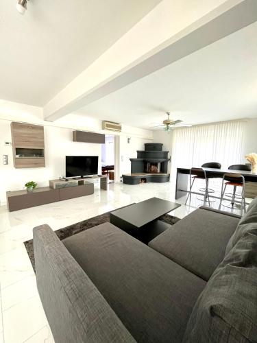 Posezení v ubytování Luxuriöses Apartment mit Pool