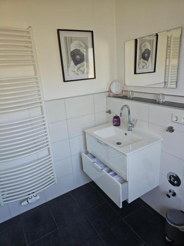 Koupelna v ubytování FeWo Lena