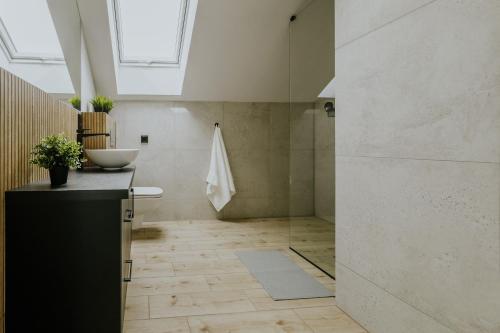 Koupelna v ubytování Apartamenty u Cherubinów