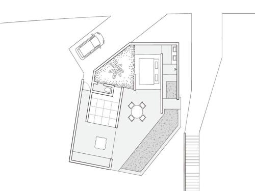 a floor plan of a house at YAWN YARD Kouri Island in Kouri