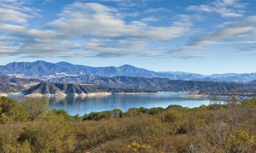 a view of a large body of water with mountains at WorldMark Solvang - 2BD Sleeps up to 6 in Solvang