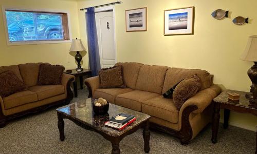 Χώρος καθιστικού στο Gabriola Island B&B By The Sea