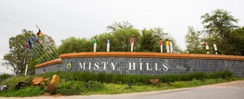 a sign that says mysticity halls on top of a building at Misty Hills Country Hotel, Conference Centre & Spa in Muldersdrift
