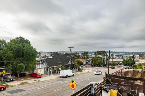 a city street with cars parked on the road at Big Studio with Ocean View max 6 sleepers in San Diego