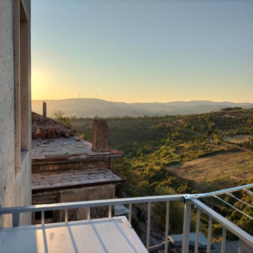 a view from the balcony of a house at THE SWALLOWS' NEST - Il nido delle rondini in Barile