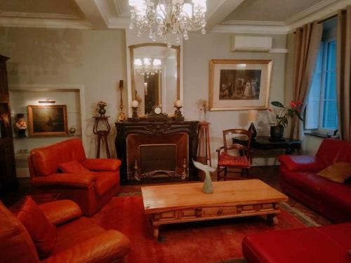 Χώρος καθιστικού στο Chambre Art Déco