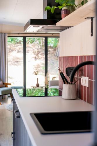 Η κουζίνα ή μικρή κουζίνα στο Høyde Lodge