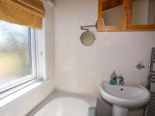 Koupelna v ubytování Ffrwd Lodge